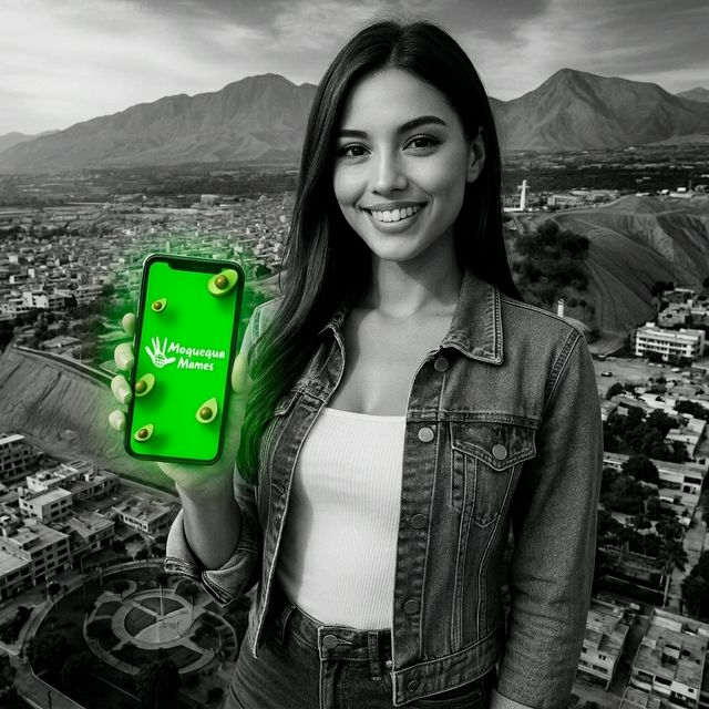 Chica explorando Moquegua con la app METM